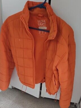Ultra Light Packable Orange Men's Jacket